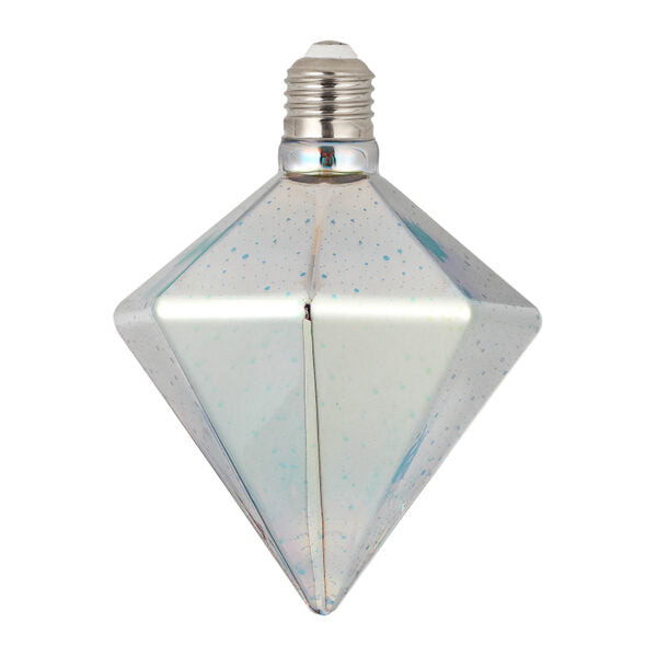 Ampolleta LED 3D Diamante 3W RGB E27 | Iluminación Decorativa Premium
