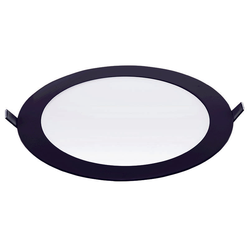 PANEL LED ECO NEGRO EMBUTIDO REDONDO 24W