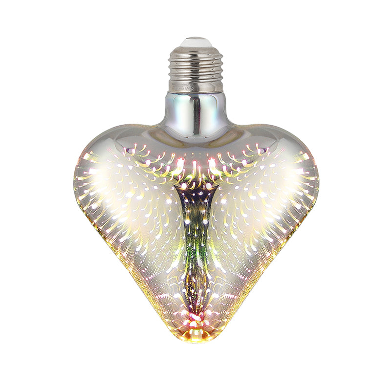 Ampolleta LED 3D Corazón 3W RGB E27 | Iluminación Decorativa Efecto Visual