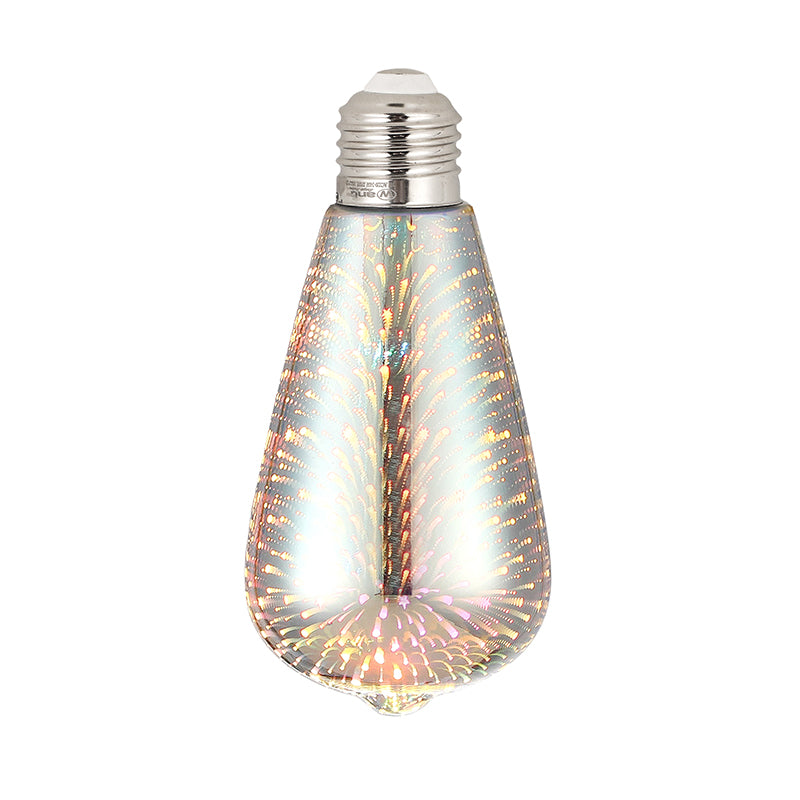 Ampolleta LED 3D ST64 1,5W RGB E27 | Iluminación Decorativa Efecto 3D