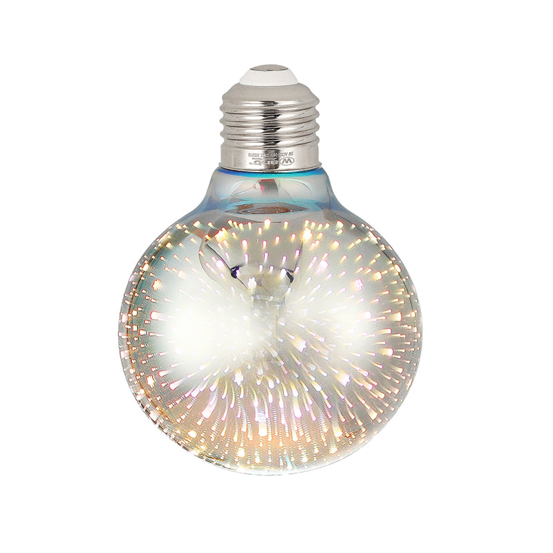 Ampolleta LED 3D G80 RGB E27 | Iluminación Decorativa Efecto Profundidad