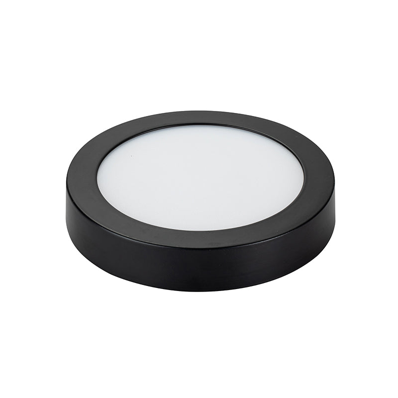 PANEL LED NEGRO SOBREPUESTO REDONDO 18W