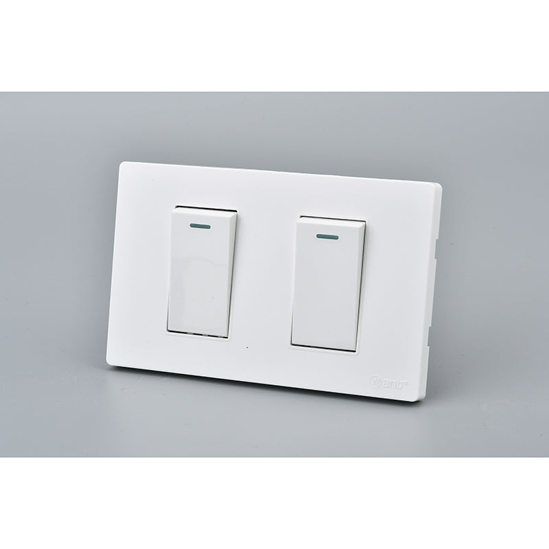 INTERRUPTOR DOBLE MET 9/24 16A Blanco | Uso Interior Certificado SEC