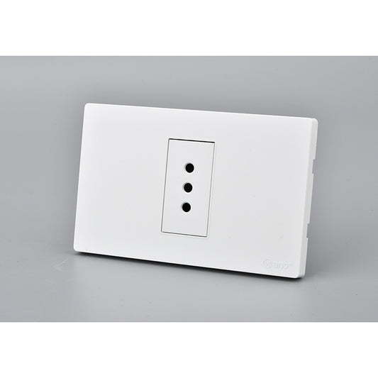 Tomacorriente Simple 10A Blanco para Instalaciones Eléctricas Interiores