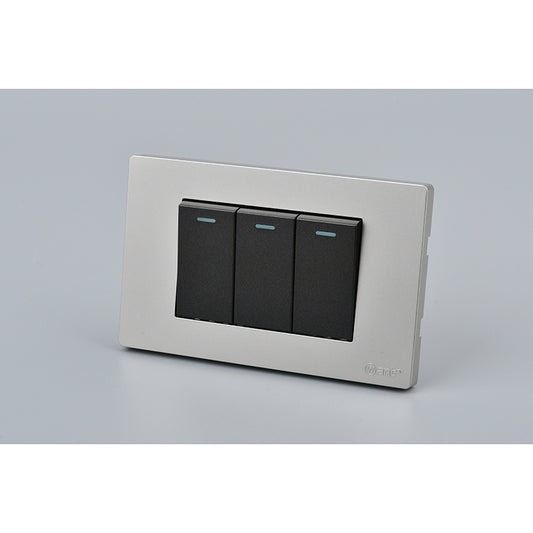 Interruptor Triple 16A MET 9/12 G+N | Control Eléctrico Profesional