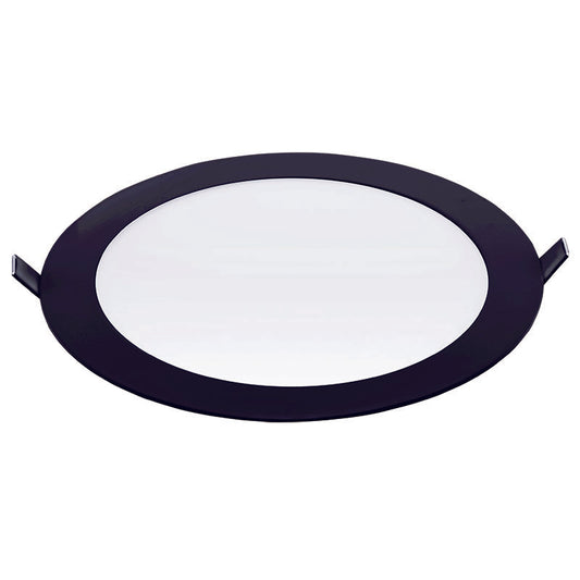 PANEL LED ECO NEGRO EMBUTIDO REDONDO 12W