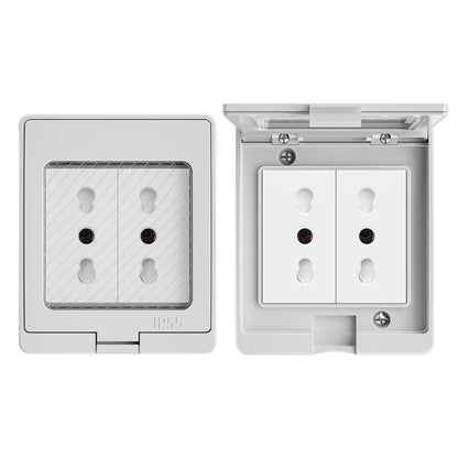 Enchufe Doble Estanco IP55 10/16A para Uso Exterior Profesional
