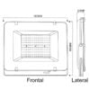 Foco Proyector LED de Área SMD Light Thin 50W – Exterior IP65