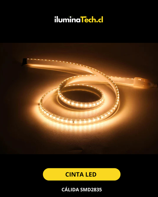 CINTA LED ECO 2835 120LEDS 8MM CALIDO