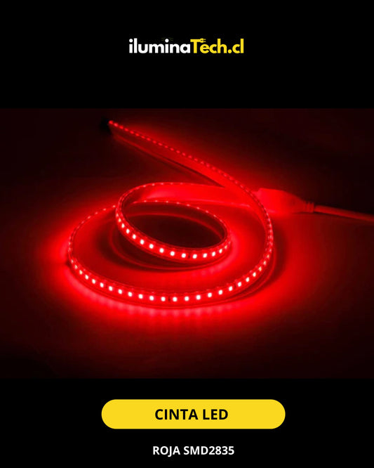 CINTA LED ECO 2835 120LEDS 8MM ROJO