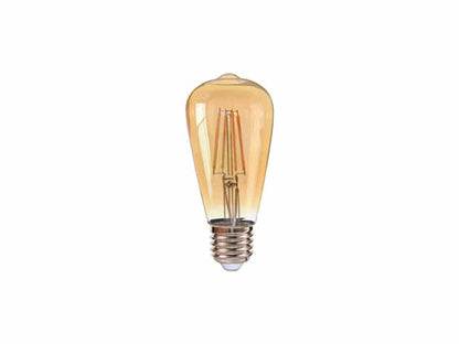 Ampolleta LED Filamento ST64 6W E27 | Iluminación Decorativa Profesional