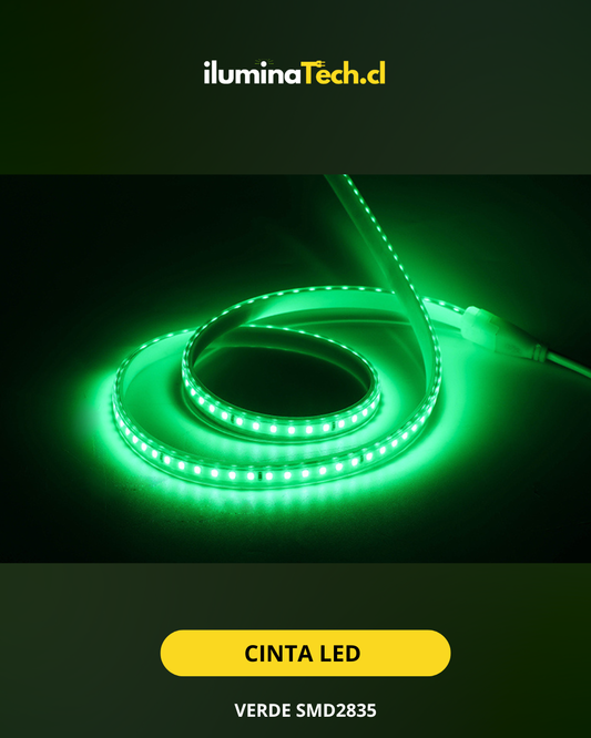 CINTA LED ECO 2835 120LEDS 8MM VERDE