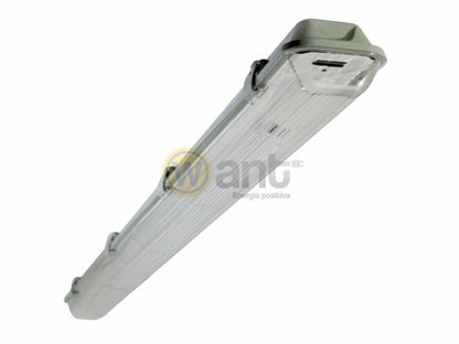 Estanco para Doble Tubo LED Transparente 120 cm