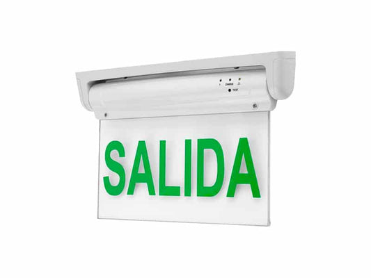 LUZ LED DE EMERGENCIA TRANSPARENTE CON FOTO SALIDA